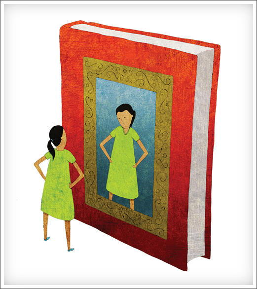 Editorial Freelance Illustrator - Utne Reader Magazine: Narcissism &copy; RAWTOASTDESIGN