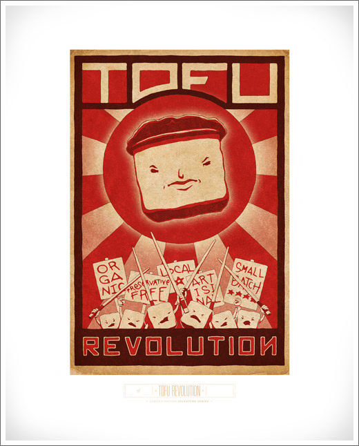 tofu art print &copy; RAWTOASTDESIGN